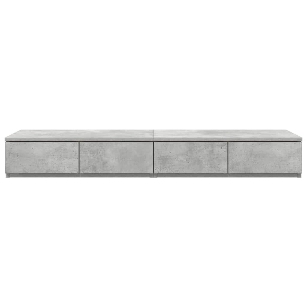 Bed Drawers Concrete grey 120 x 36.5 x 16.5 cm Engineered wood