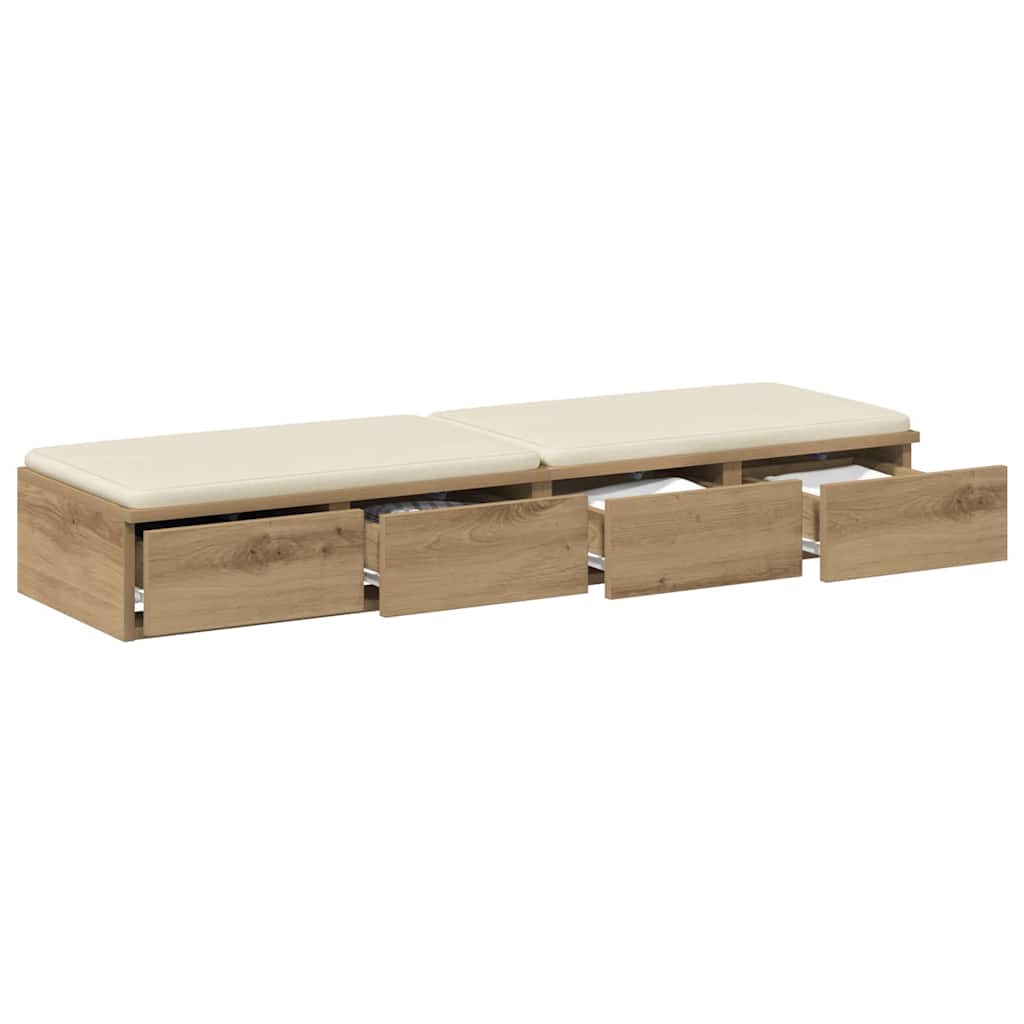 Bed Drawers Artisan oak 120 x 36.5 x 16.5 cm Engineered wood