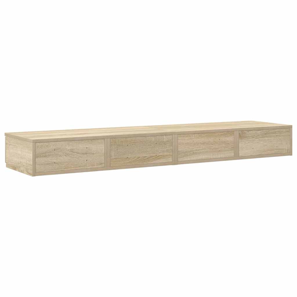 Bed Drawers Sonoma oak 140 x 36.5 x 16.5 cm Engineered wood