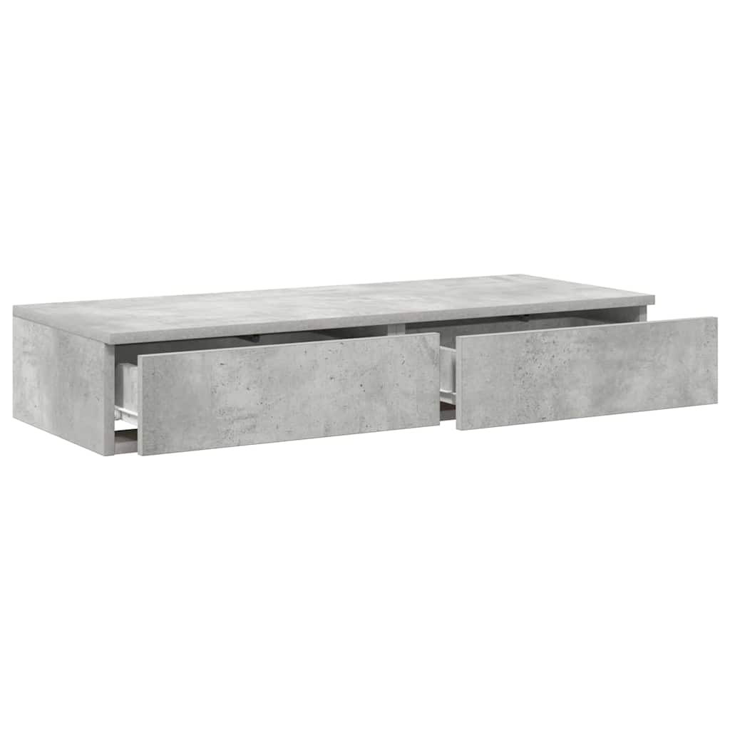 Bed Drawers Concrete grey 75 x 36.5 x 16.5 cm Engineered wood