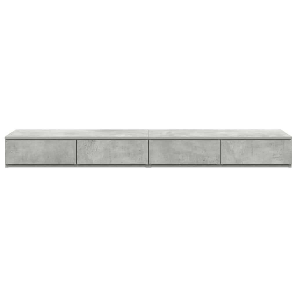 Bed Drawers Concrete grey 160 x 36.5 x 16.5 cm Engineered wood