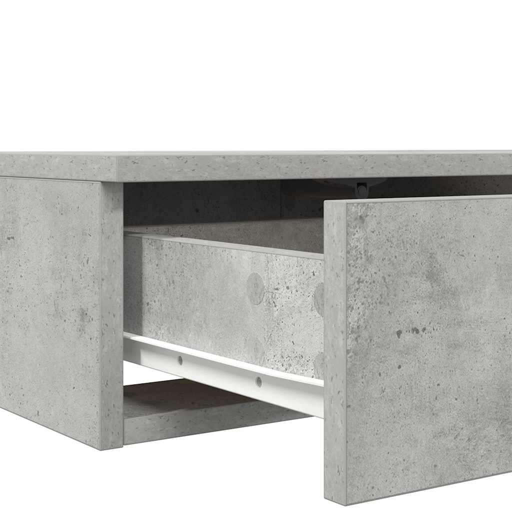Bed Drawers Concrete grey 135 x 36.5 x 16.5 cm Engineered wood