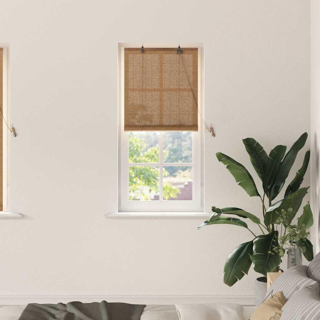 Window Blinds & Shades Other Manual Light Brown Bamboo