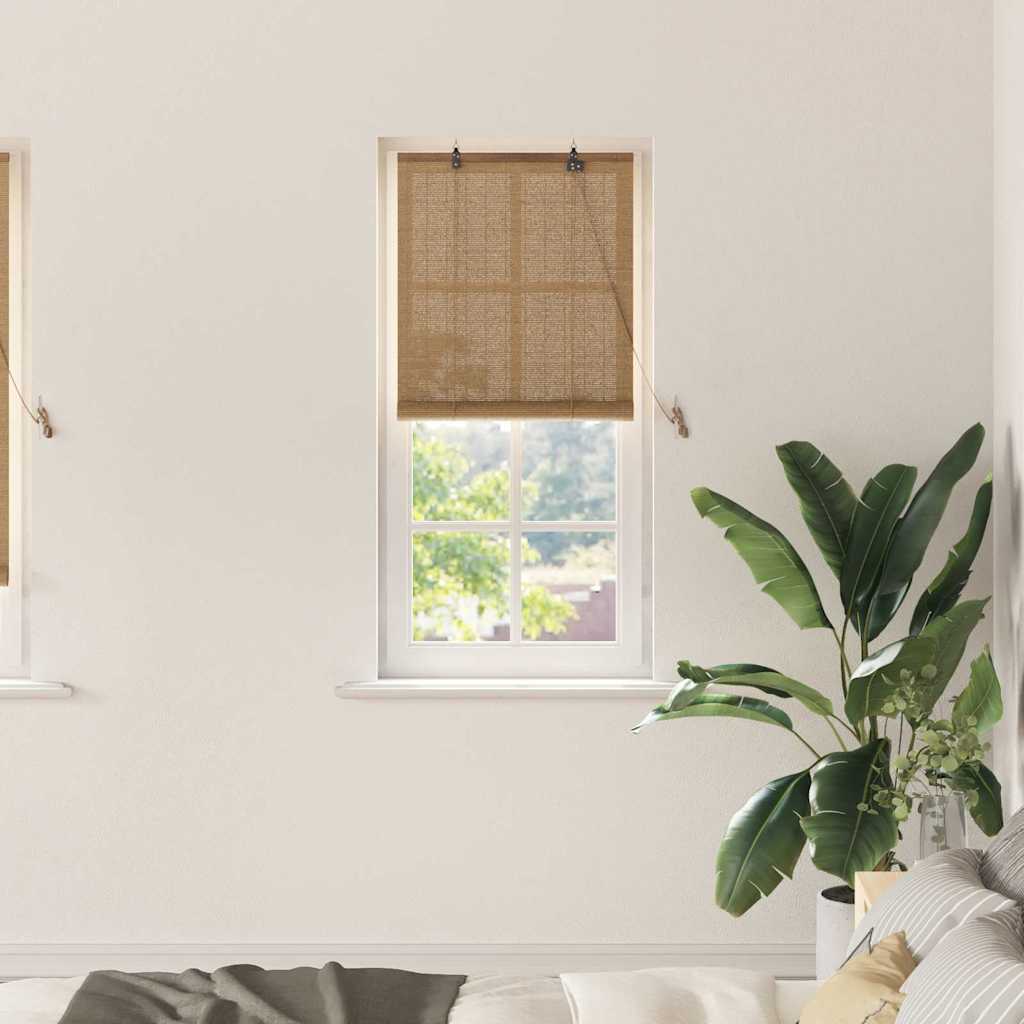 Window Blinds & Shades Other Manual Light Brown Bamboo
