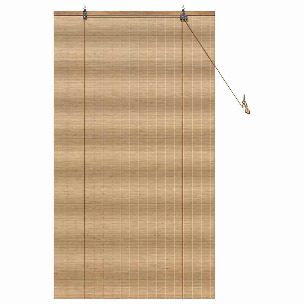 Window Blinds & Shades Other Manual Light Brown Bamboo