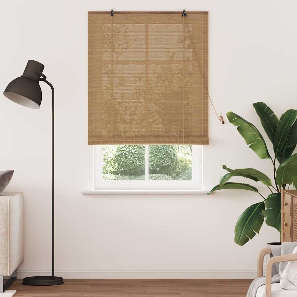 Window Blinds & Shades Other Manual Light Brown Bamboo