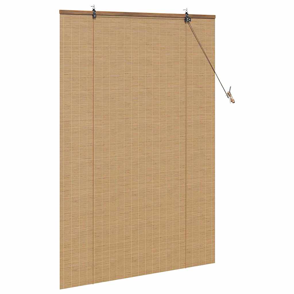 Window Blinds & Shades Other Manual Light Brown Bamboo