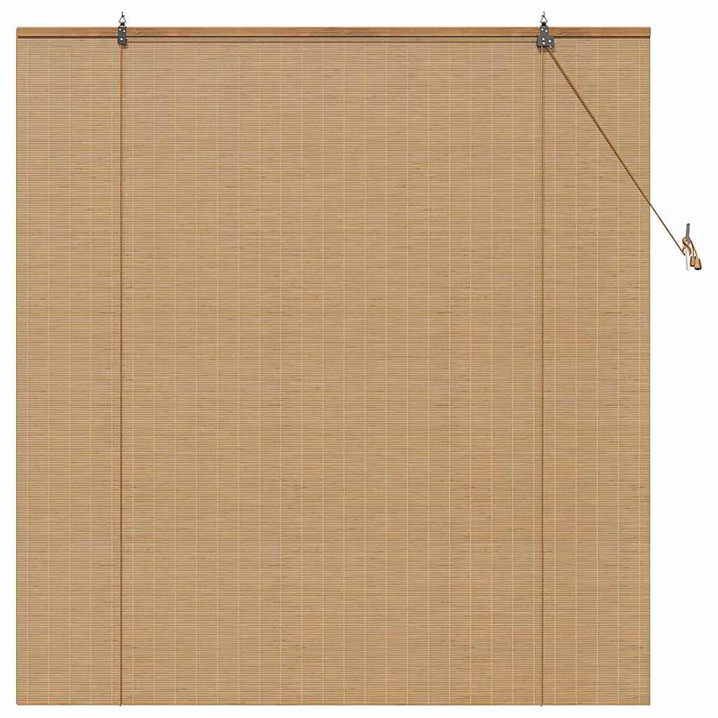 Window Blinds & Shades Other Manual Light Brown Bamboo