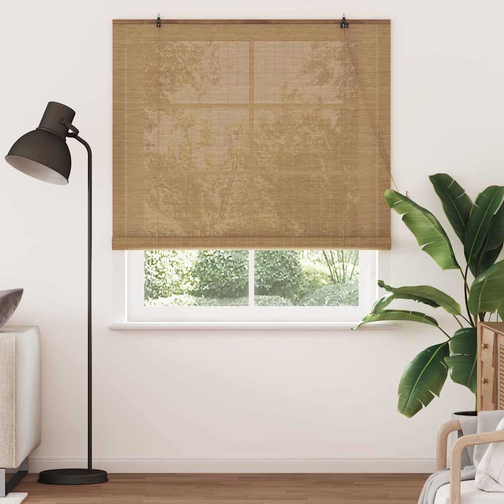 Window Blinds & Shades Other Manual Light Brown Bamboo