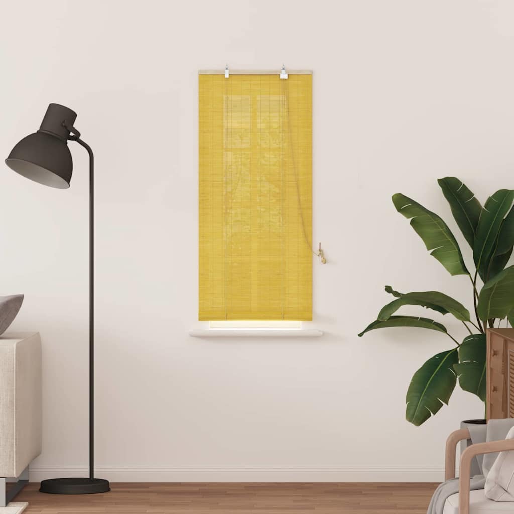 Window Blinds & Shades Other Manual Yellow Bamboo