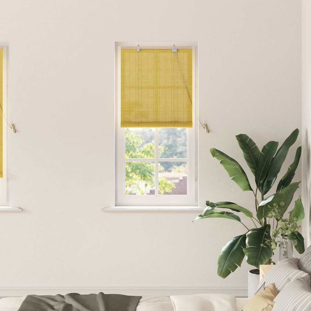 Window Blinds & Shades Other Manual Yellow Bamboo