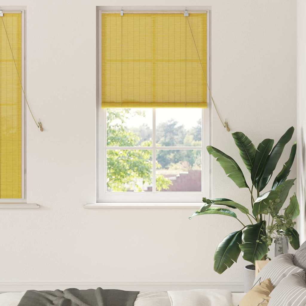Window Blinds & Shades Other Manual Yellow Bamboo