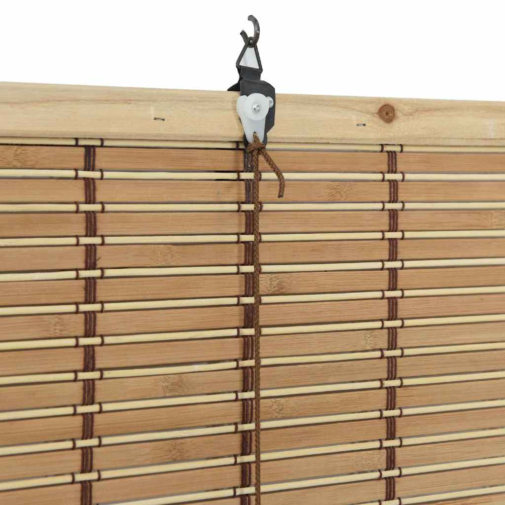 Roller Blind Other Manual Light Brown 90 x 220 cm Bamboo