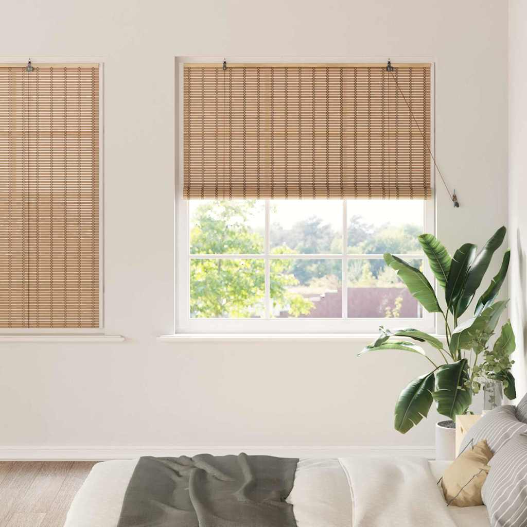 Roller Blind Other Manual Light Brown 150 x 160 cm Bamboo