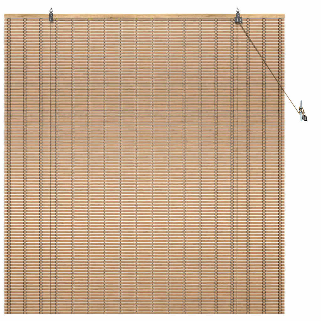 Roller Blind Other Manual Light Brown 150 x 160 cm Bamboo