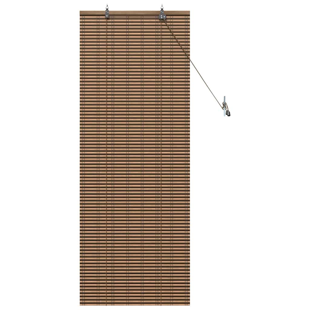 Window Blind Geometric Brown 60 x 160 cm Bamboo