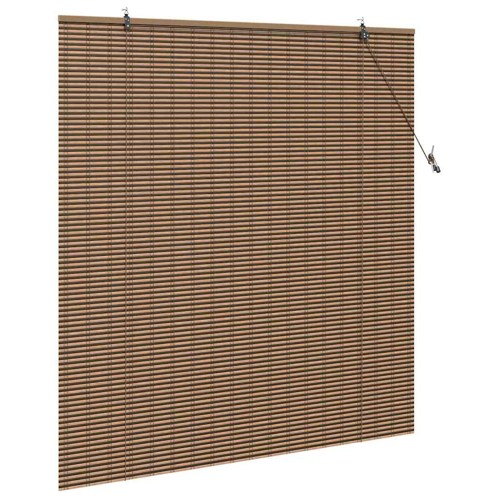 Window Blind Geometric Brown 140 x 160 cm Bamboo