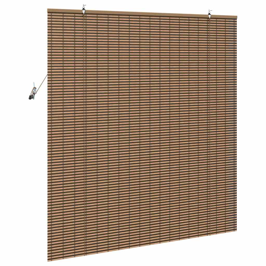 Window Blind Geometric Brown 140 x 160 cm Bamboo