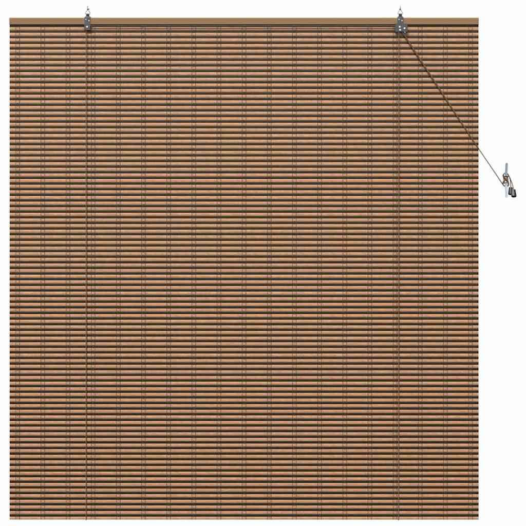 Window Blind Geometric Brown 150 x 160 cm Bamboo
