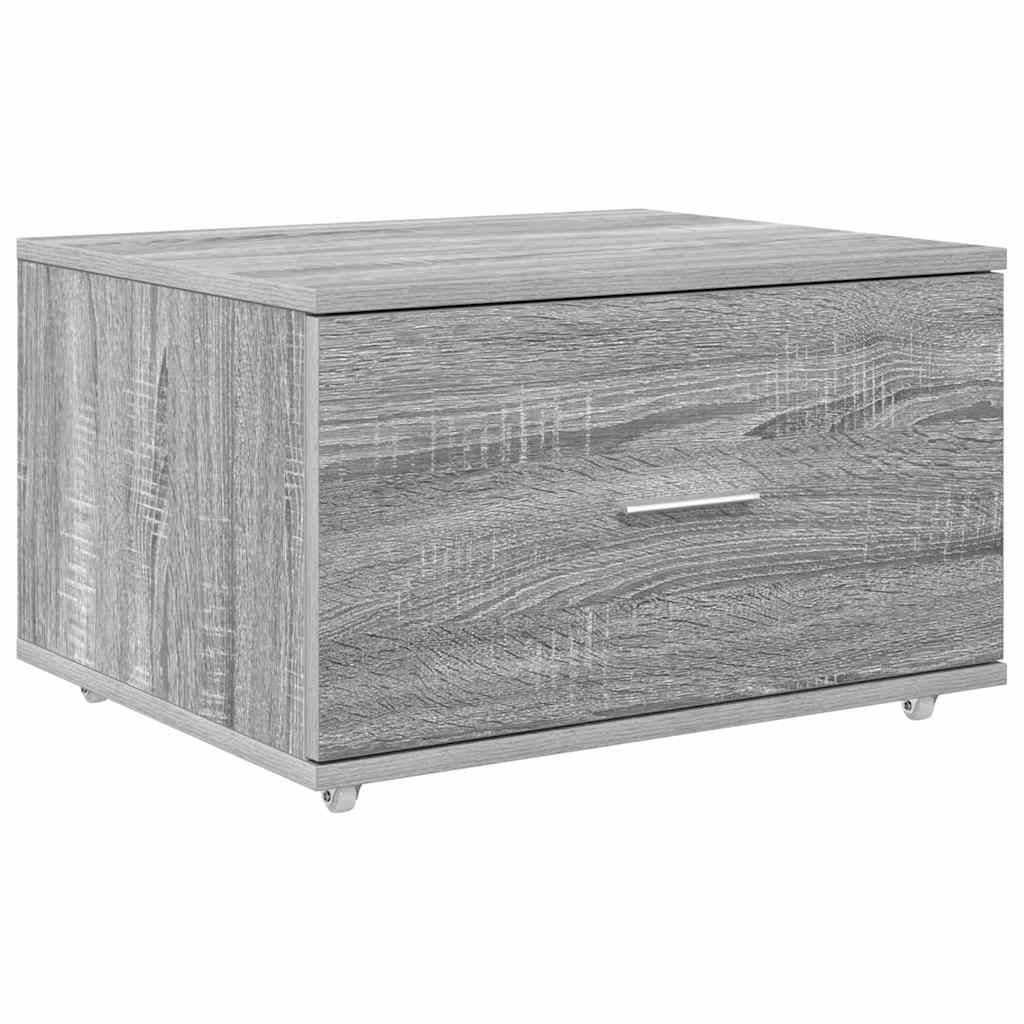 Desk Grey sonoma 131.5 x 50 x 106.5 cm Engineered wood