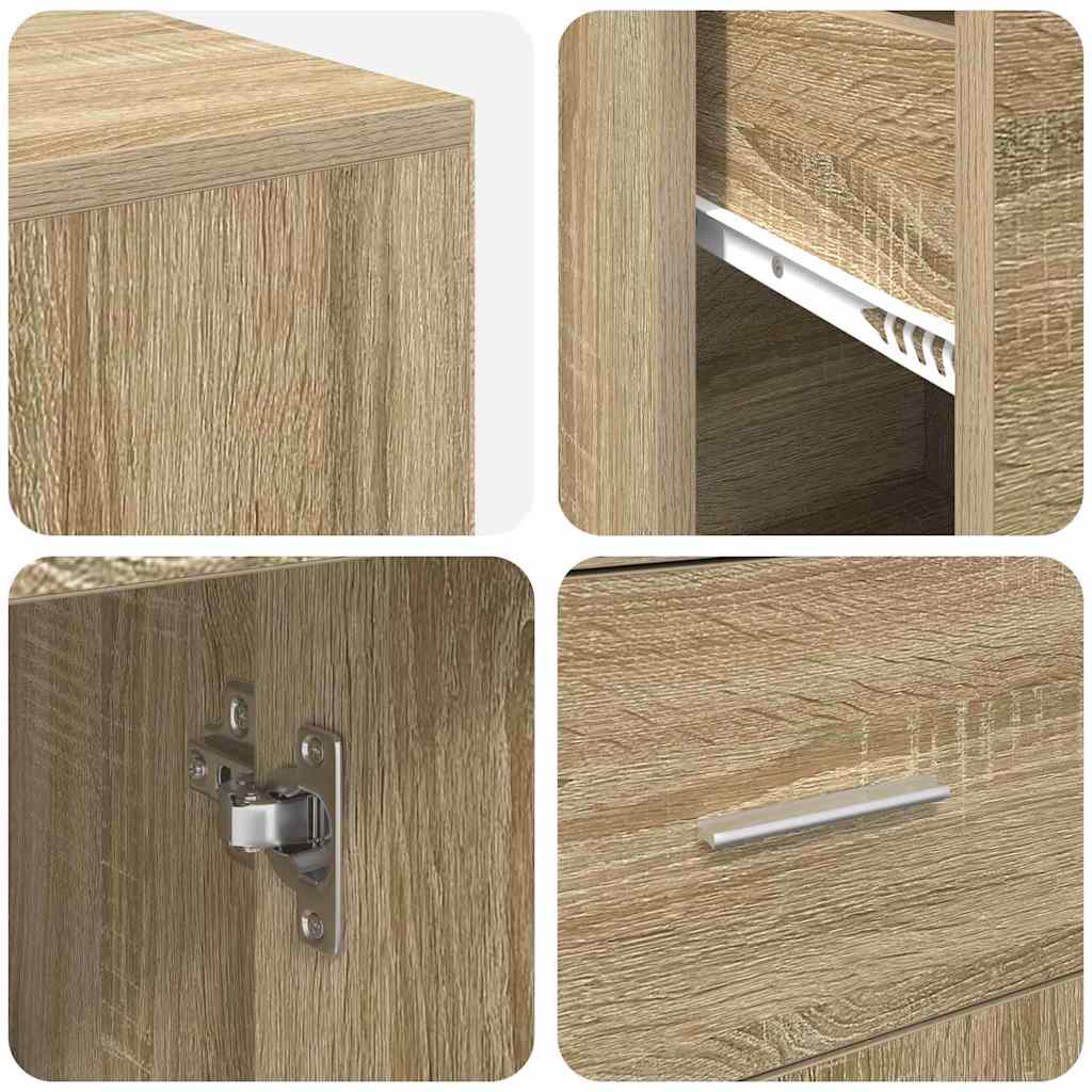 Corner Desk Sonoma Oak 102 x 50 x 75 cm Engineered wood