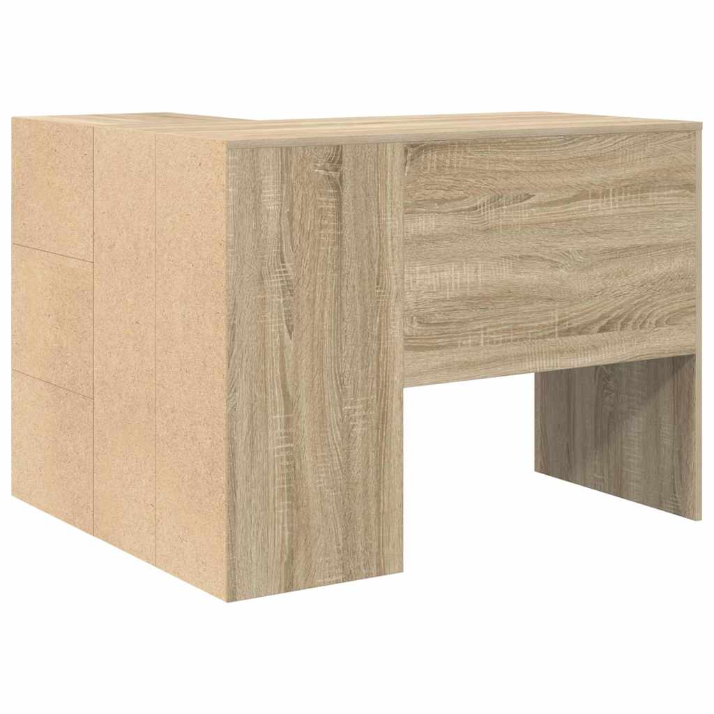 Corner Desk Sonoma Oak 102 x 50 x 75 cm Engineered wood