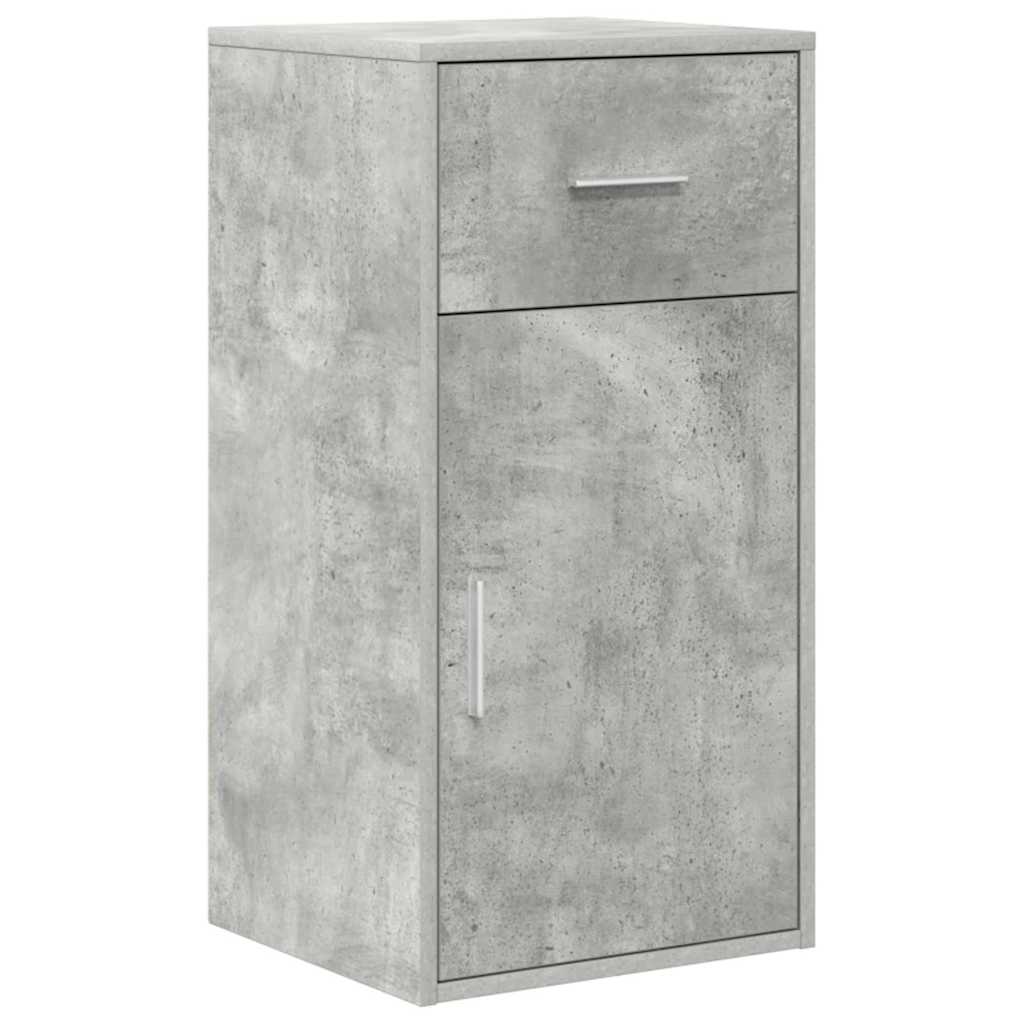 Corner Desk Concrete Grey 102 x 50 x 75 cm Engineered wood