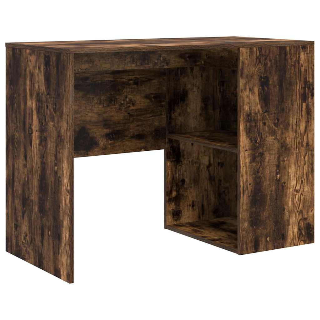 Corner Desk Smoked Oak 102 x 50 x 75 cm Engineered wood