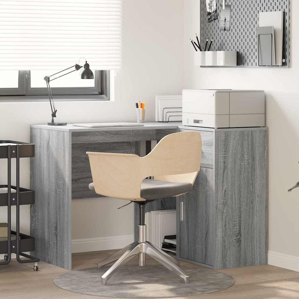 Corner Desk Grey sonoma 102 x 50 x 75 cm Engineered wood