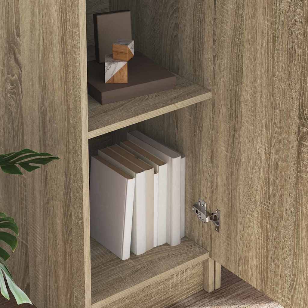 Desk with Storage 2 pcs Sonoma Oak 78.5 x 37 x 154.5 cm