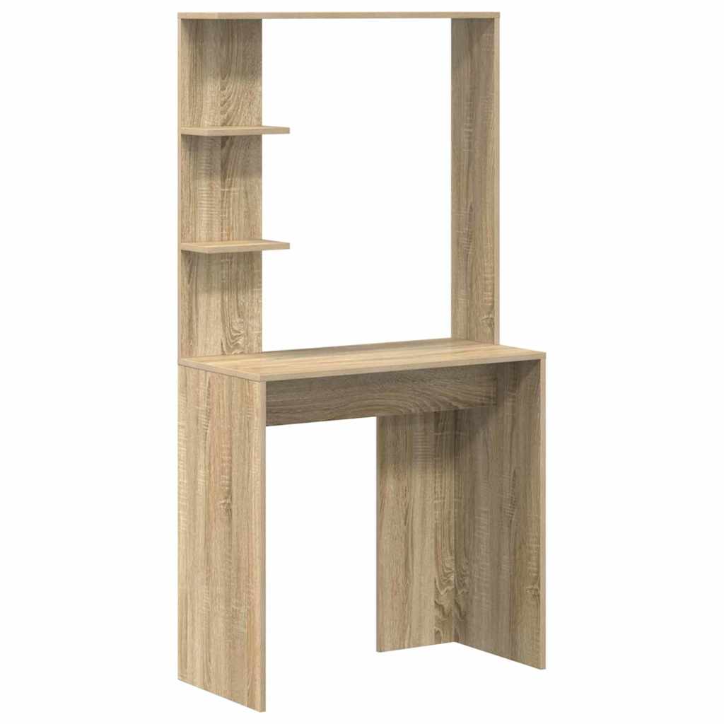 Desk with Storage 2 pcs Sonoma Oak 78.5 x 37 x 154.5 cm