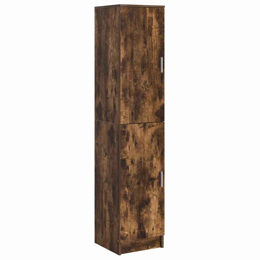 Desk with Storage 2 pcs Smoked Oak 78.5 x 37 x 154.5 cm