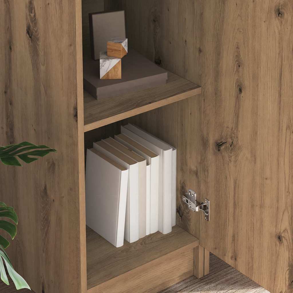 Desk with Storage 2 pcs Artisan oak 78.5 x 37 x 154.5 cm