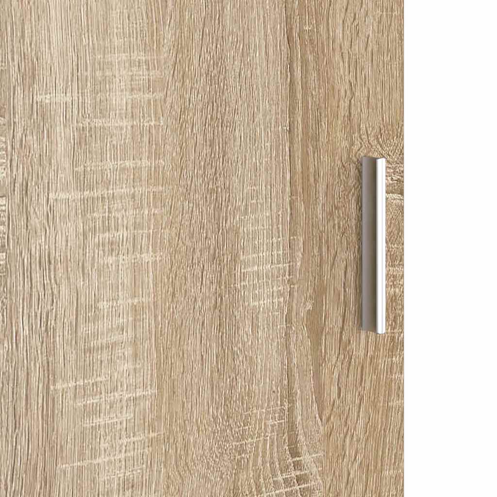 Desk with Storage with Shelf 2 pcs Sonoma Oak 102 x 50 x 124 cm