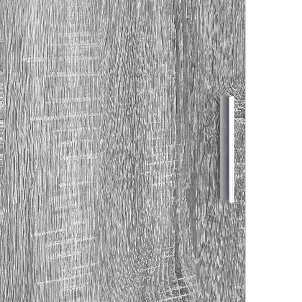 Desk with Storage with Door 2 pcs Grey sonoma 102 x 50 x 124 cm