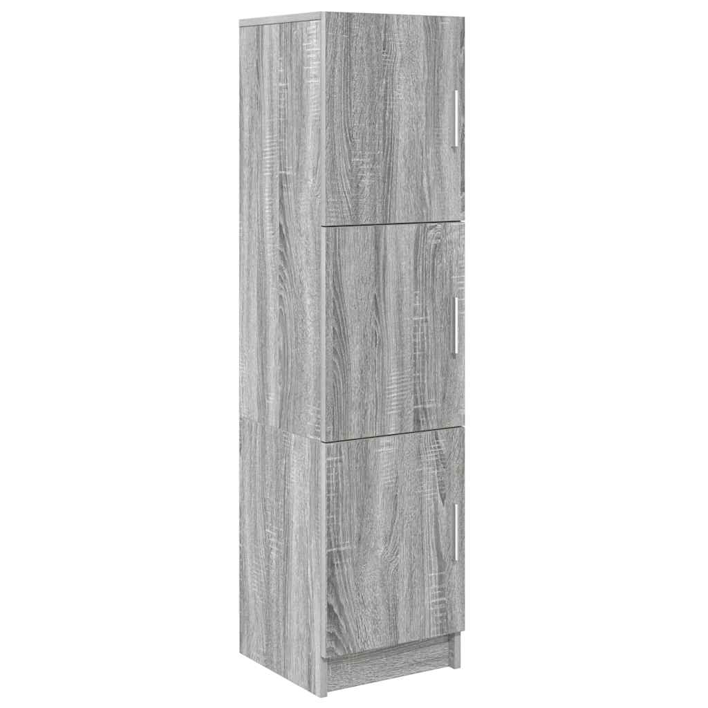 Desk with Storage with Door 2 pcs Grey sonoma 102 x 50 x 124 cm