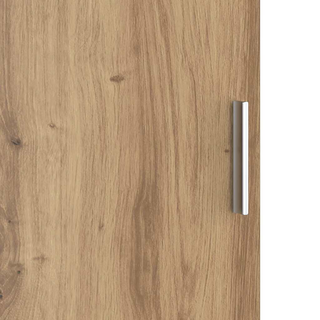 Desk with Storage with Door 2 pcs Artisan oak 102 x 50 x 124 cm