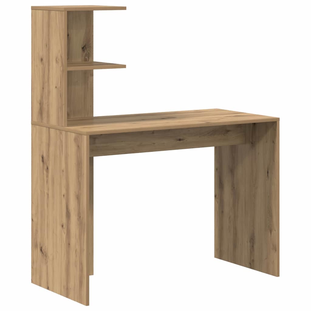 Desk with Storage with Door 2 pcs Artisan oak 102 x 50 x 124 cm