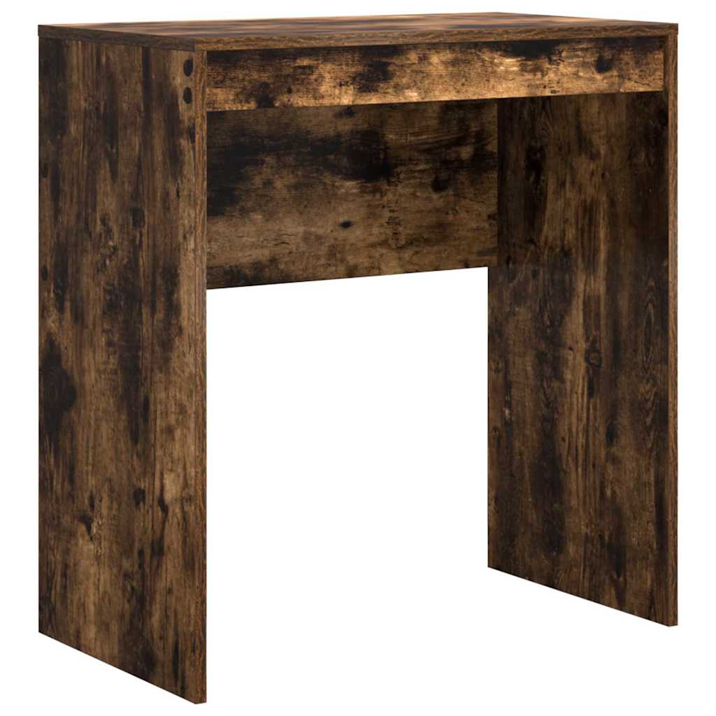 Desk with Storage with Drawer 2 pcs Smoked Oak 70 x 40 x 76 cm