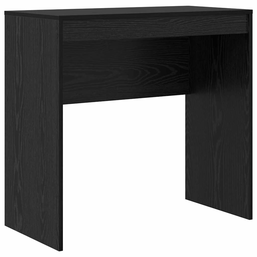 Desk with Storage with Drawer 2 pcs Black oak 80 x 40 x 76 cm