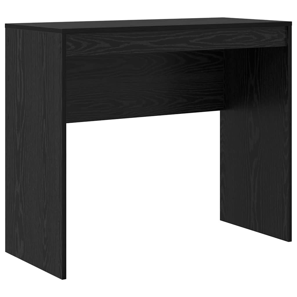 Desk with Storage with Drawer 2 pcs Black oak 90 x 40 x 76 cm