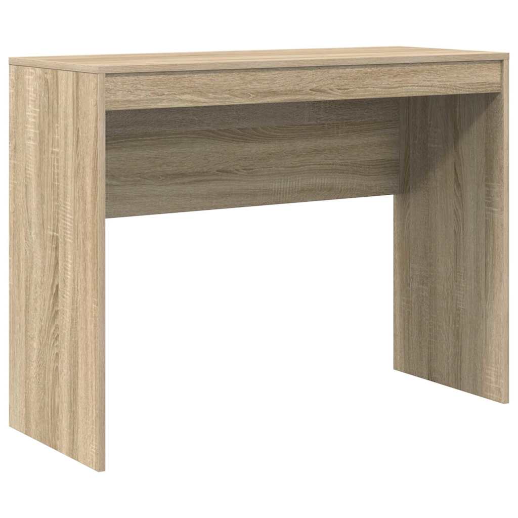 Desk with Storage with Drawer 2 pcs Sonoma Oak 100 x 40 x 76 cm