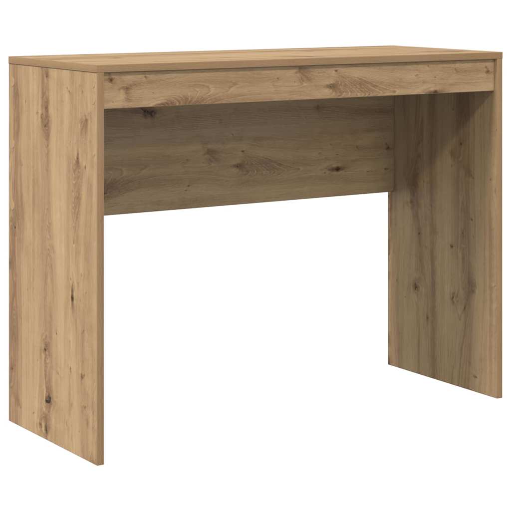 Desk with Storage with Shelf 2 pcs Artisan oak 100 x 40 x 76 cm
