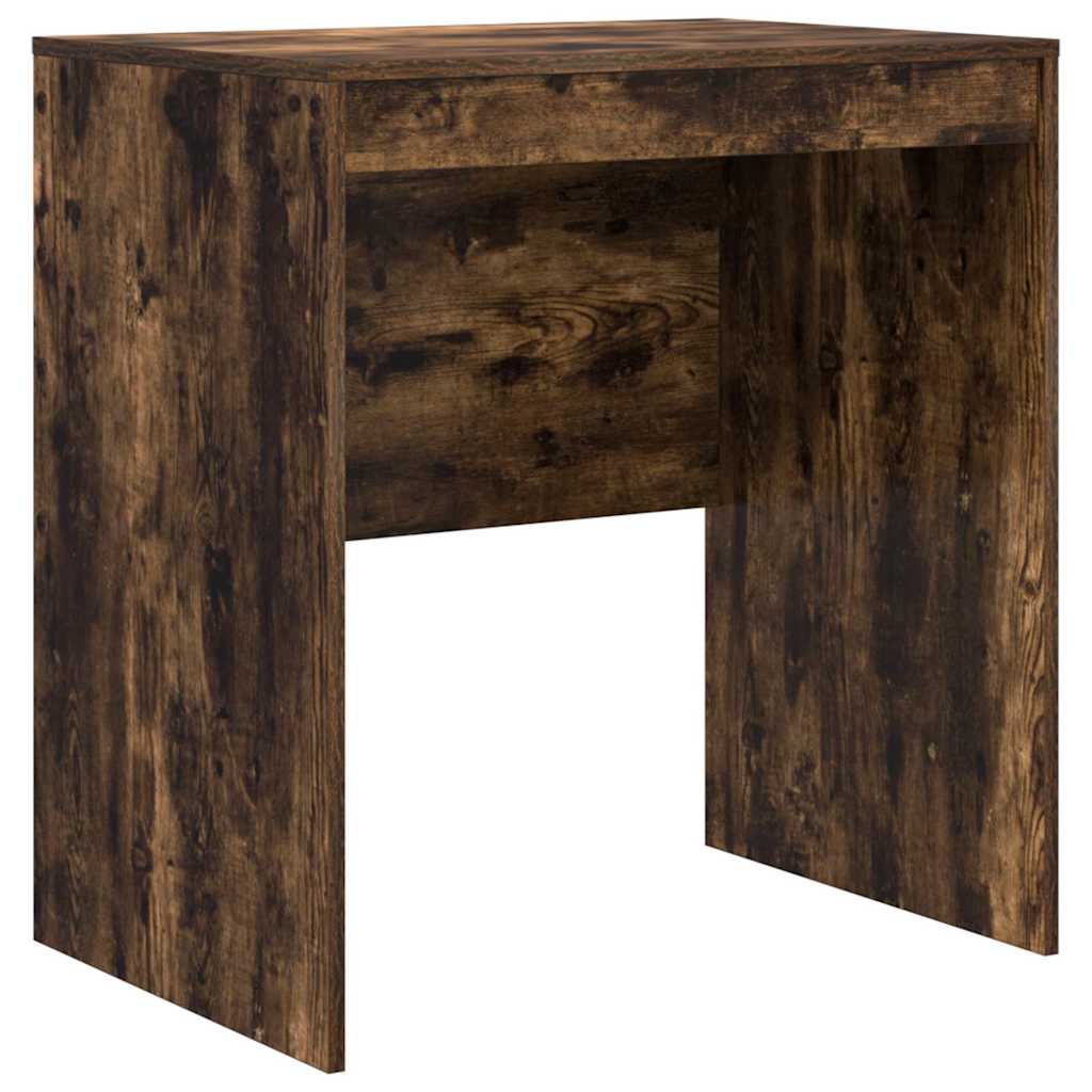 Desk with Storage with Drawer 2 pcs Smoked Oak 70 x 50 x 76 cm