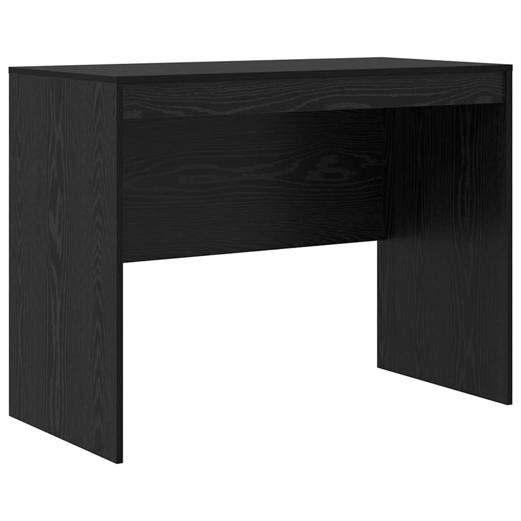 Desk with Storage with Drawer 2 pcs Black oak 100 x 50 x 76 cm