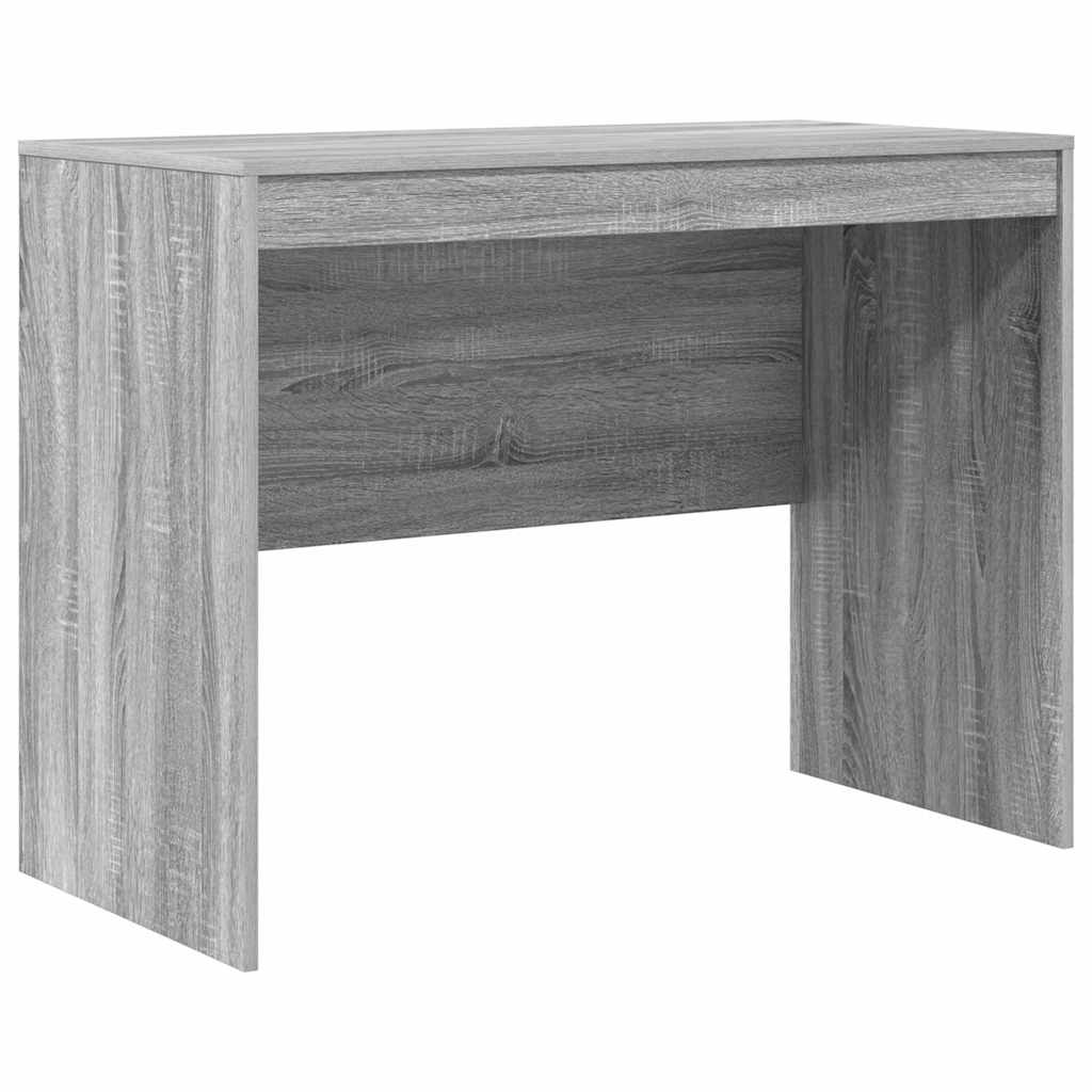 Desk with Storage with Shelf 2 pcs Grey sonoma 100 x 50 x 76 cm