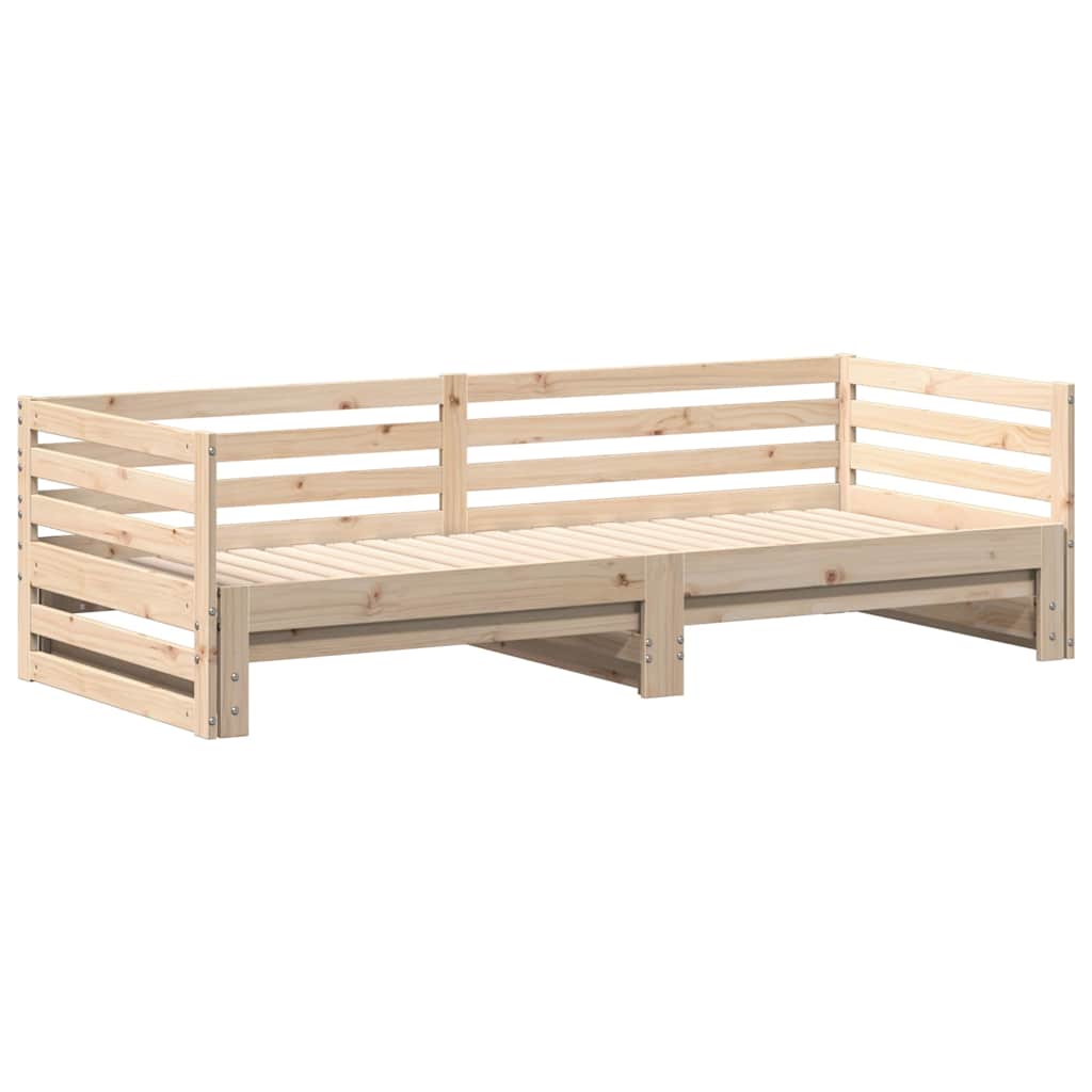 Day bed with Trundle without Mattress 80x200 cm