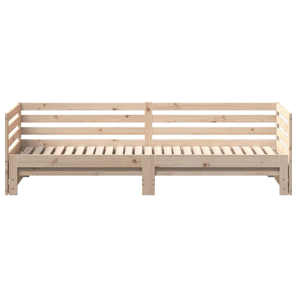 Day bed with Trundle without Mattress 80x200 cm