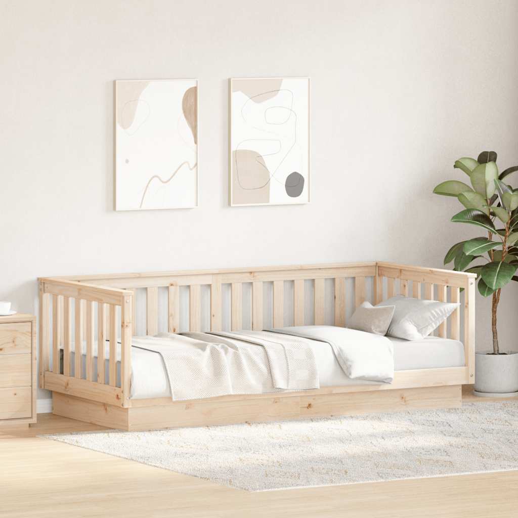 Day Bed without Mattress 90x200 cm Solid Wood Pine
