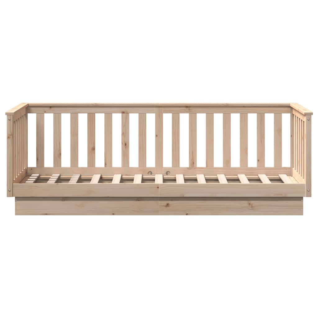 Day Bed without Mattress 90x200 cm Solid Wood Pine